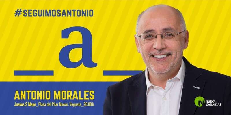 Cartel del evento político (Foto TA)